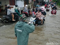 Kali Angke Meluap, Komplek Ciledug Indah Banjir