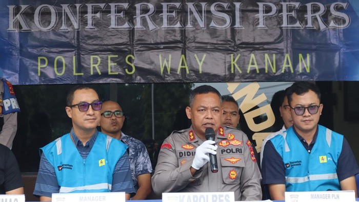 3 Pencuri Kabel di Lampung Ditangkap Polisi, Kerugian Capai Rp 1,1 Miliar