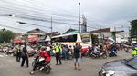 Potret Bus Harapan Jaya Tabrak Mobil hingga Rumah di Kota Kediri