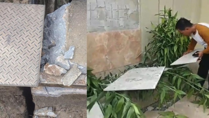 Kerusakan rumah akibat gempa bumi di Sintang, Kalbar. (dok Istimewa)