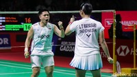 Kemenangan pada gim ketiga memastikan Lanny/Apriyani melangkah ke babak semifinal ganda putri Indonesia Masters 2026.