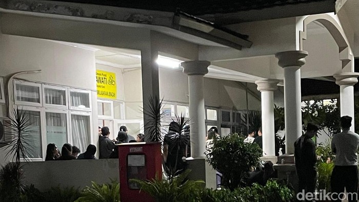 Suasana rumah duka Lula Lahfah.