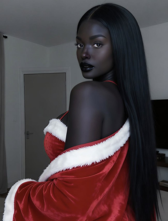 Di tengah standar kecantikan yang kerap bias, Nia hadir dengan warna kulit gelap dan visual yang terlihat halus serta bercahaya, sehingga mencuri perhatian banyak orang. Foto: dok. Instagram @niabasic