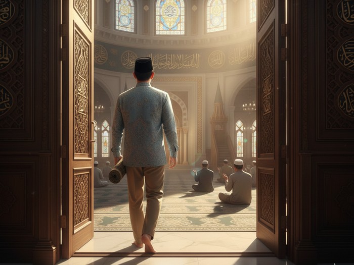 Doa Masuk dan Keluar Masjid serta Adab yang Harus Dijaga