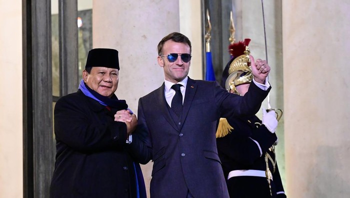Di Istana Prancis Elysee, Prabowo Dijamu Makan Malam Oleh Macron