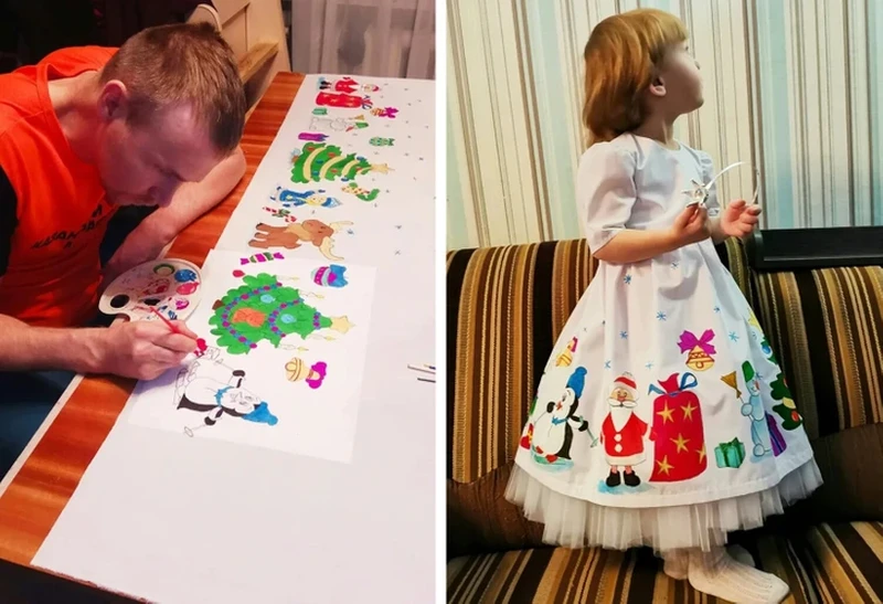Apapun untuk orang tersayang. Deretan laki-laki ini buktikan kasih sayangnya untuk istri, anak-anak, sampai kekasih mereka, lewat karya seni.