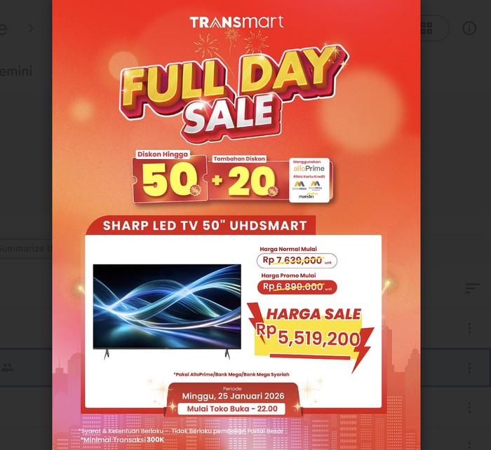 Transmart Full Day Sale