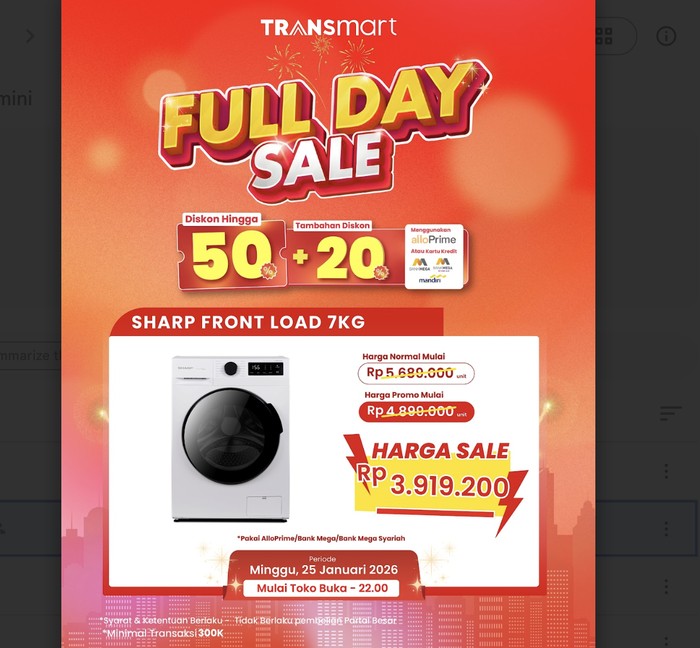 Transmart Full Day Sale