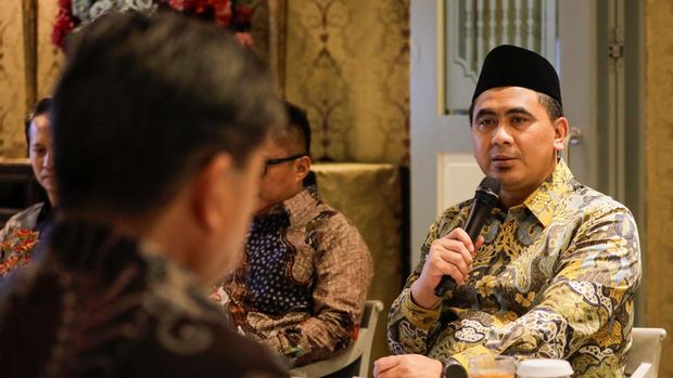 Wagub Jateng, Taj Yasin, saat bertemu dengan Gubernur Prefektur Kagawa, Jepang, Ikeda Toyohito, di Resto Bunga Rampai, Jakarta Pusat.