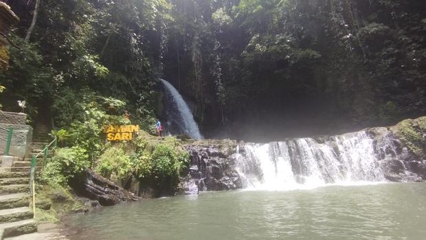 Air Terjun Taman Sari Air Terjun Taman Sari, Desa Bakbakan, Gianyar, Bali, Sabtu (24/1/2026).