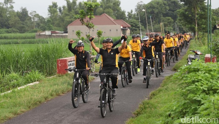 Gowes bareng Kapolres Kediri