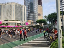 Cerita Warga Gaspol Olahraga di CFD HI: Cari Keringat Usai Kehujanan Terus