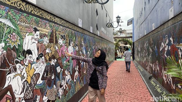 Suasana Kampoeng Djadhoel, di Keurahan Rejomulyo, Kecamatan Semarang Timur, Kota Semarang, Minggu (25/1/2026). Suasana Kampoeng Djadhoel, di Keurahan Rejomulyo, Kecamatan Semarang Timur, Kota Semarang, Minggu (25/1/2026).