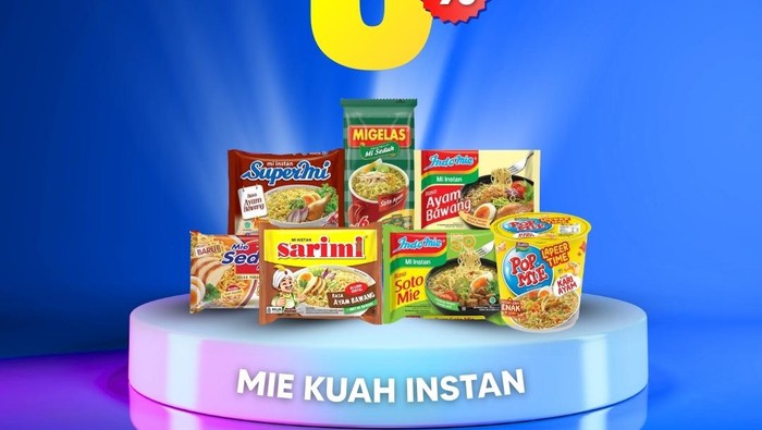 Cuma di Transmart Full Day Sale, Mi Instan Diobral Murah