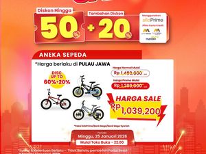 Diskon Gede-gedean! Aneka Sepeda di Transmart Full Day Sale Jadi Segini