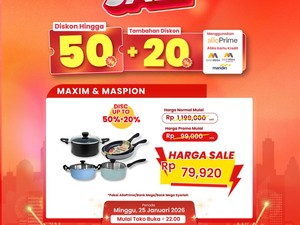 Peralatan Masak Lebih Murah Cuma Transmart Full Day Sale