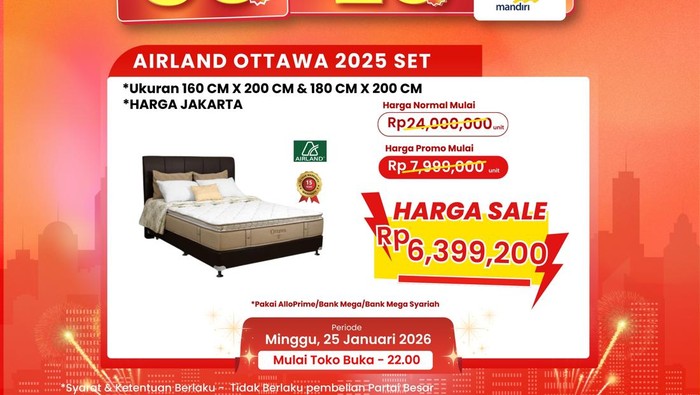 Transmart Full Day Sale! Beli Tempat Tidur Dapat Diskon Jumbo