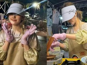 Tak Gengsi! Ratu Drama China Kini Jualan Egg Tart di Pinggir Jalan