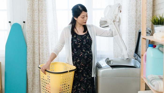 Ilustrasi mencuci pakaian