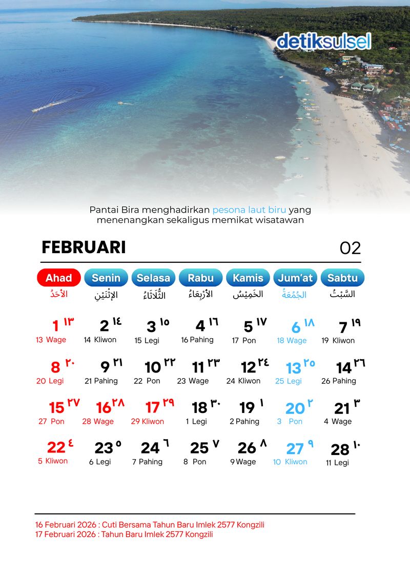 Kalender Februari 2026 Kalender Februari 2026