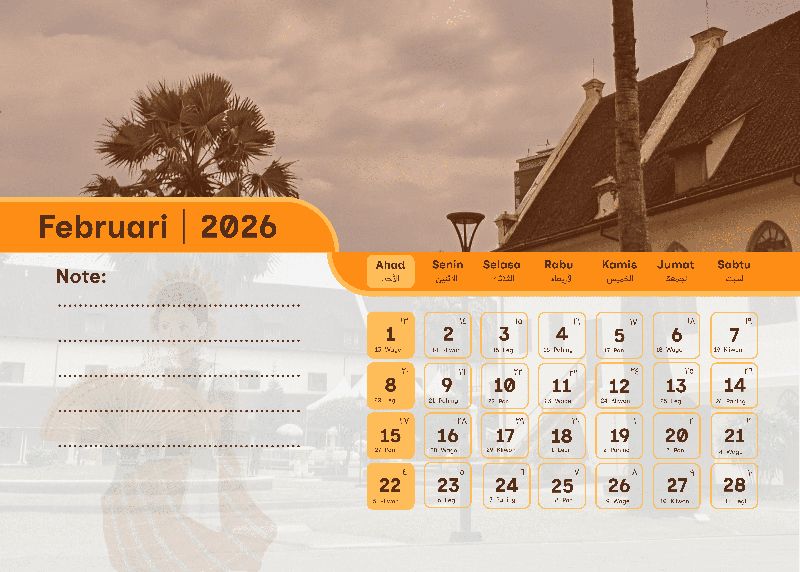 Kalender Februari 2026 Kalender Februari 2026