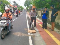 Pemotor Wanita Tewas Ditabrak dari Belakang Oleh Siswa SMK di Denpasar