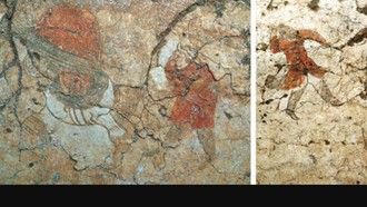 Misteri Pria Bule Berambut Pirang di Dinding Makam Kuno China