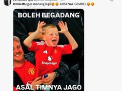 Meme King MU Bikin Silau, Fans Arsenal Siap Kena Mental di Medsos