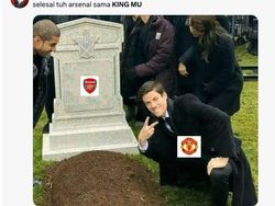 Meme King MU Bikin Silau, Fans Arsenal Siap Kena Mental di Medsos