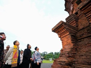 Menbud Tinjau Candi Jabung, Dorong Pelestarian Budaya Berkelanjutan