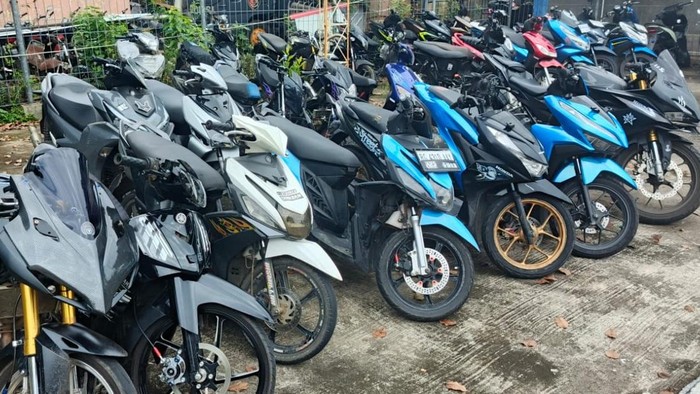 Motor yang diamankan Polrestabes Palembang