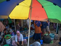 Pasar Pandan Tapteng Mulai Bergeliat Pascabencana