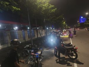 Pelaku Balap Liar di Makassar Kocar-kacir Dibubarkan Polisi, 4 Motor Disita