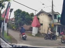 Aksi Dramatis Pengejaran Jambret di Tulungagung, Sempat Ditabrak Mobil