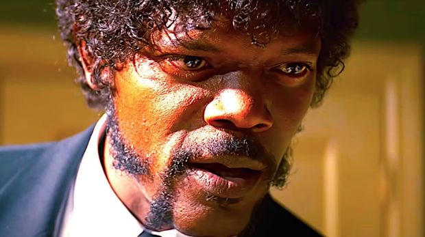 Samuel L Jackson di Pulp Fiction (1994).
