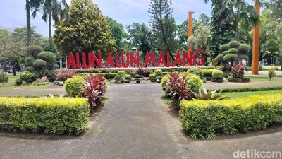 Wajah Baru Alun-Alun Malang Dilengkapi Air Mancur Menari dan Fasilitas Ramah Anak