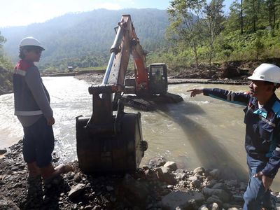 Antisipasi Abrasi, Tanggul Sungai Dibangun di Lintas Takengon-Blangkejeren