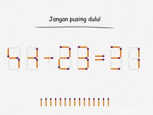 Teka-teki Pindahkan Korek Ini Gampang-gampang Susah! Bisa Jawab Cepat?