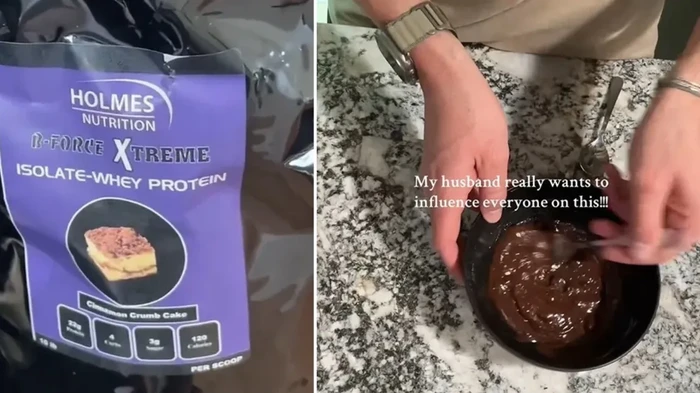Bubuk protein tinggi gula