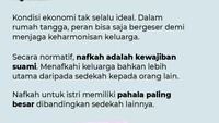 Dalam Islam kewajiban memberi nafkah dalam rumah tangga ada di pundak suami. Namun bagaimana jika istri yang menafkahi suami. Apakah boleh? (Foto: Raden Fakhry/detikcom)