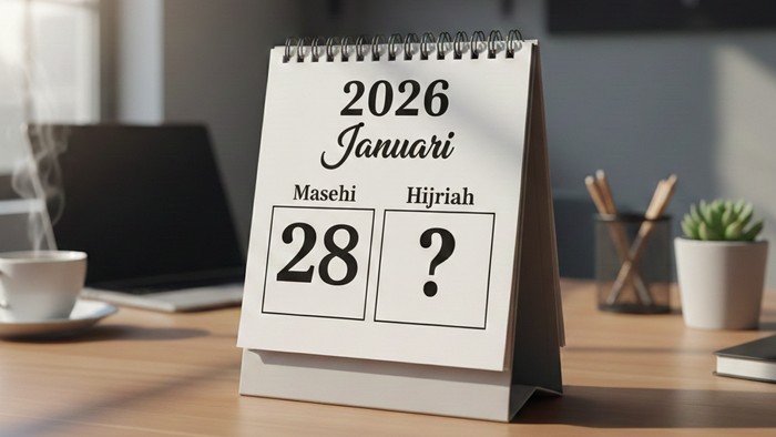 Kalender Hijriah Hari Ini 28 Januari 2026.
