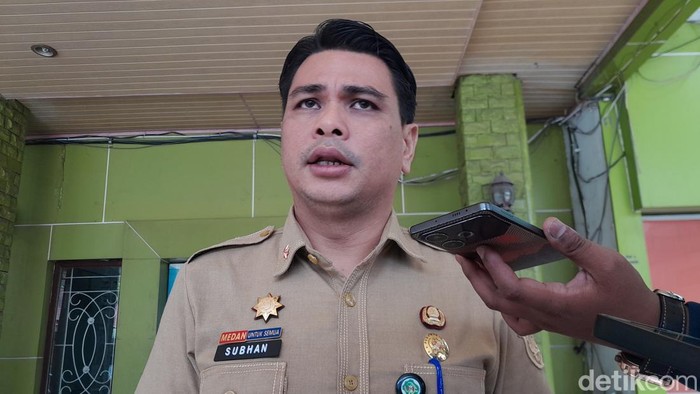 Kepala Badan Kepegawaian Pemerintah Daerah (BKD) Kota Medan, Subhan Fajri. (Rechtin Hani Ritonga/detikSumut)