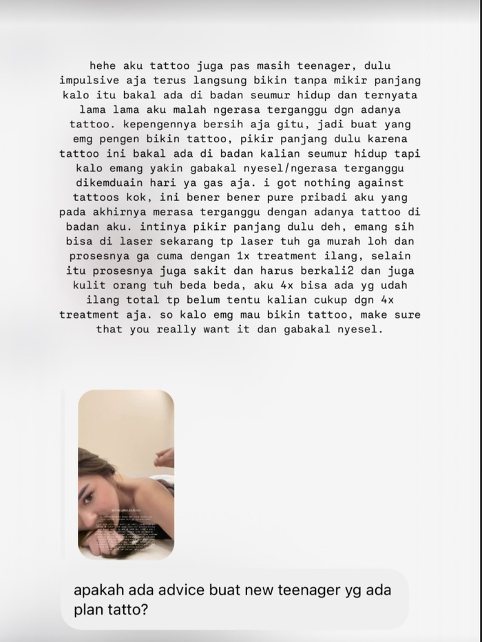 Lula Lahfah Hapus Tato Sebelum Meninggal: Mau Tubuh Kembali Seperti Ciptaan-Nya