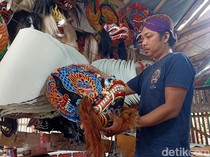 Menengok Perajin Barongan Jaranan di Kota Blitar Tetap Eksis di Masa Kini