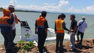 Pesawat Smart Air Jatuh di Pantai Nabire, Semua Penumpang Selamat