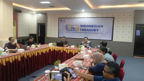 Suasana konferensi pers APBN KiTa Regional NTT Januari 2026, Selasa (27/12026). (Simon Selly/detikBali)