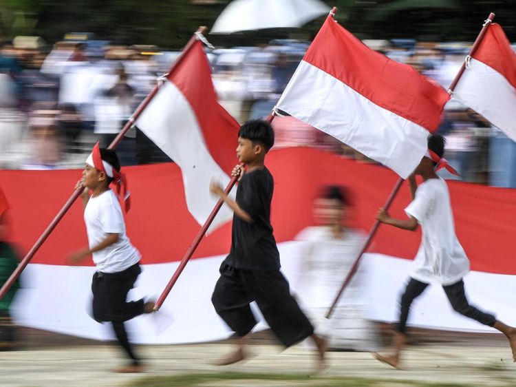 Teatrikal Memperingati Peristiwa Merah Putih di Sangasanga