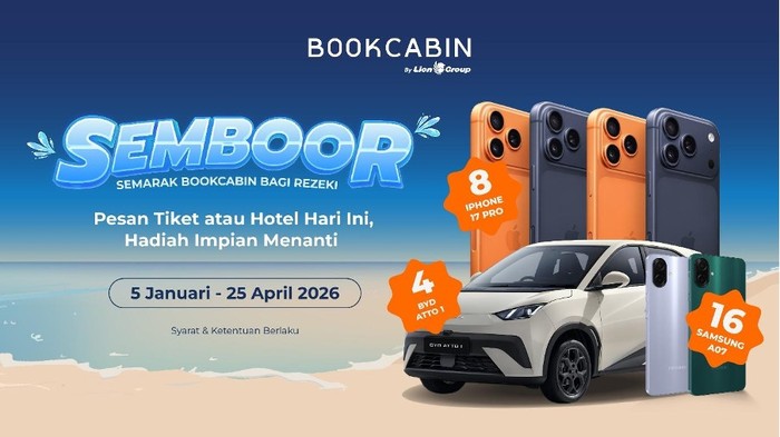SembooR, Program Undian BookCabin Berhadiah BYD-iPhone 17 Pro