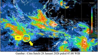Ada Bibit Siklon Baru, BMKG Ingatkan Potensi Hujan Lebat di Bengkulu-Jabar