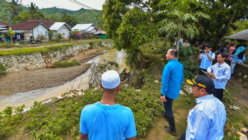 Kondisi sungai di Sekotong Lombok Barat. (Foto: Pemprov NTB).